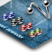 Pack piercing arcade spirale � striures