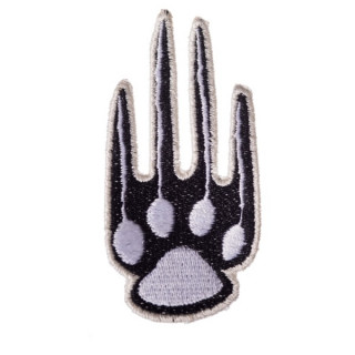Patch tissu patte de chat à griffes sorties - Banned