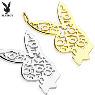 Pendentif femme avec lapin Playboy "XoXo"