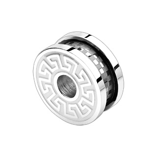 Pendentif acier et fibre de carbone yoyo