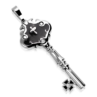 Pendentif cl� sertie