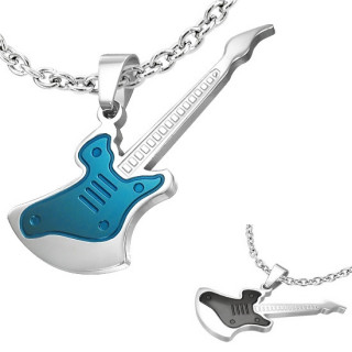 Pendentif homme acier Guitare lectrique