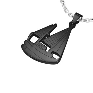 Pendentif homme acier voilier