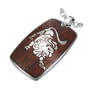 Pendentif homme signe astrologique Lion