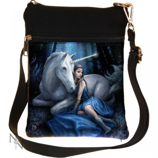 Petite sacoche bandoulière à femme et licorne - Anne Stokes