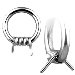 Piercing anneau captif style pince � linge