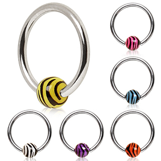 Piercing anneau CBR  boule zbre