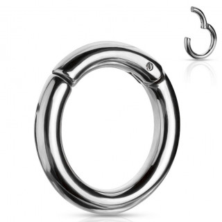 Piercing anneau carteur inox  segment clips