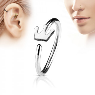 Piercing anneau nez / cartilage  couronne