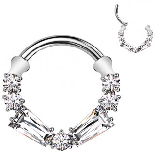 Piercing anneau Titane ultra-brillant  segment (septum, hlix...)