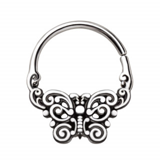 Piercing anneau tordable papillon