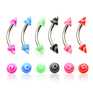 Piercing arcade � pointes tourbillons