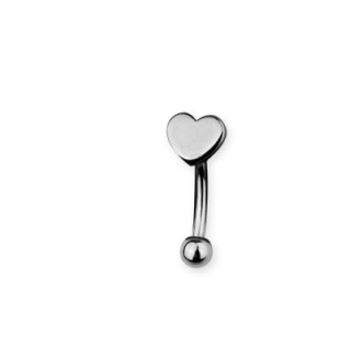 Piercing arcade avec petit coeur