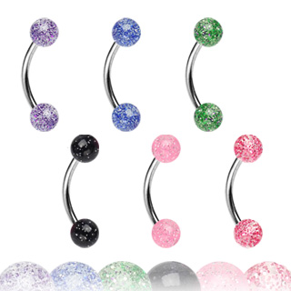 Piercing arcade boules Glitter