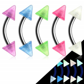 Piercing arcade fluo à pointes