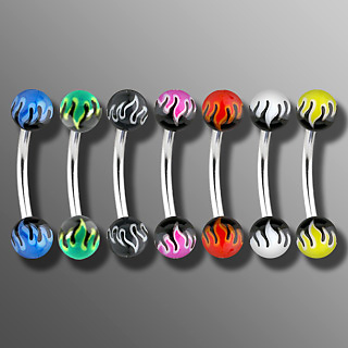 Piercing arcade motif flamming