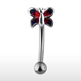 Piercing arcade papillon
