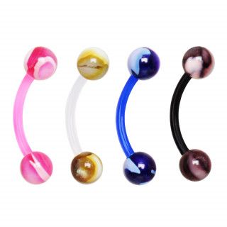 Piercing arcade PTFE  boules marbres