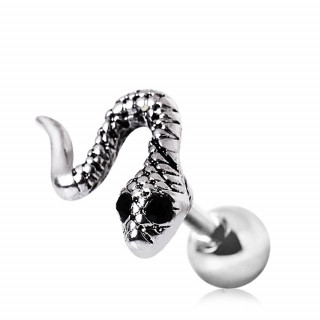 Piercing barbell cartilage  serpent relief