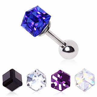 Piercing cartilage cube prisme