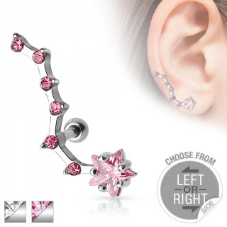 Piercing cartilage oreille  toile filante