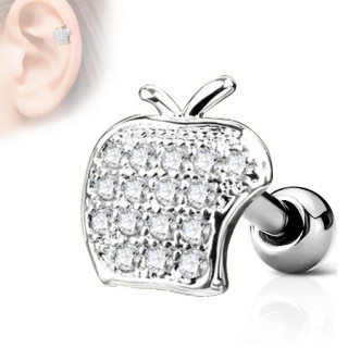 Piercing cartilage pomme strass