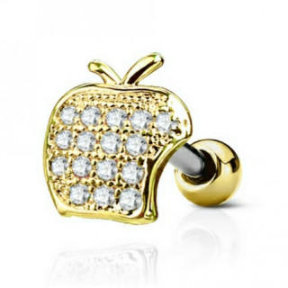 Piercing cartilage pomme strass - Dor