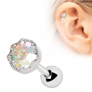 Piercing cartilage  strass aurore borale