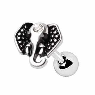 Piercing cartilage tte d'lphant  front serti