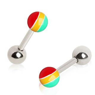 Piercing cartilage tragus hlix  boule rasta