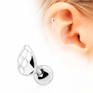 Piercing cartilage tragus hlix  larme facette