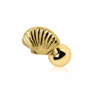 Piercing cartilage tragus hlix dor  coquillage style St Jacques