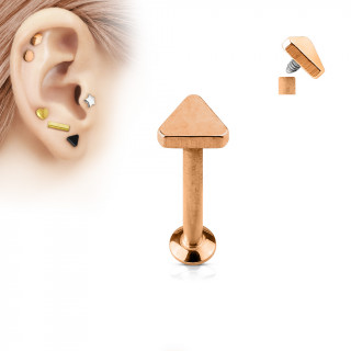 Piercing cartilage labret triangle cuivr