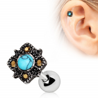 Piercing cartilage vintage  Turquoise