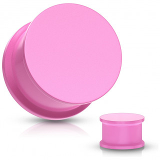 Piercing carteur plug silicone ultra flexible rose