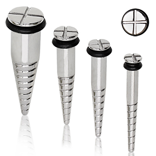 Piercing carteur taper style vis cruciforme