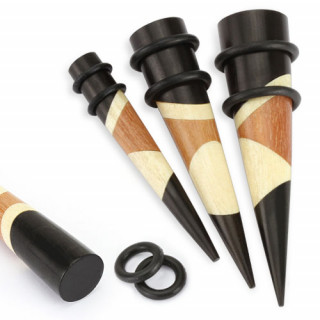 Piercing carteur tapers 3 essences de bois