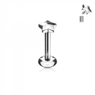 Piercing toile acier  filetage interne (lvre, cartilage...)