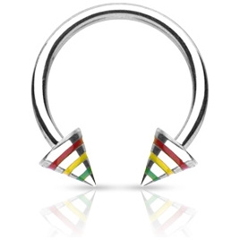 Piercing fer  cheval Rasta Jamaique