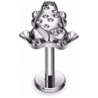Piercing Grenouille en Titane pour lvre et oreille ( filetage interne)