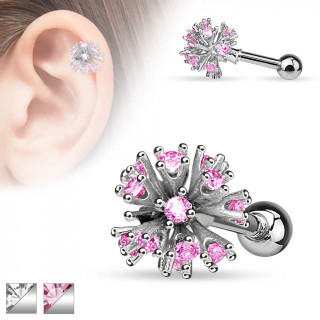 Piercing hlix / cartilage  bouquet de strass