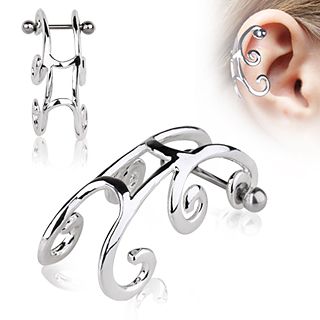 Piercing helix style traineau à spirales