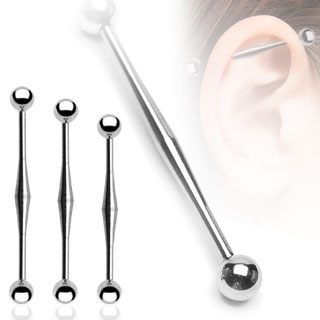 Piercing industriel avec milieu en losange