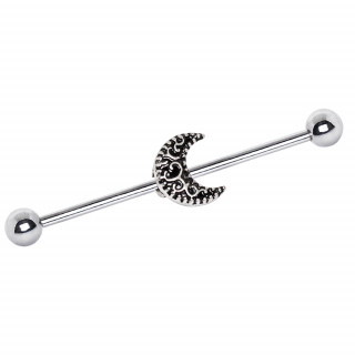 Piercing industriel  lune tribale