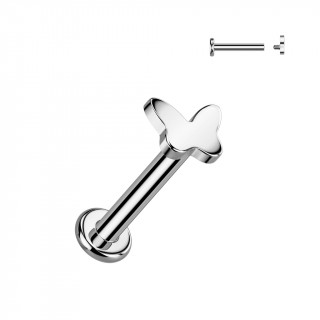 Piercing labret papillon Titane (lvre et oreille)
