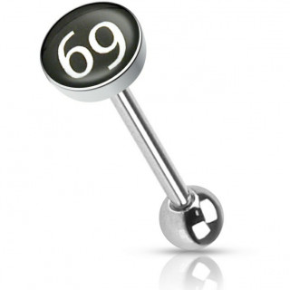 Piercing langue  embout 69