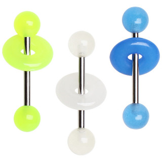 Piercing langue boue phosphorescent