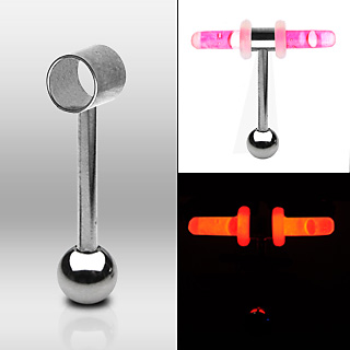 Piercing langue Glow Stick