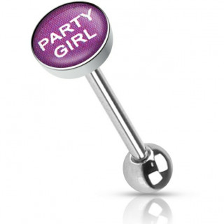 Piercing langue "PARTY GIRL"