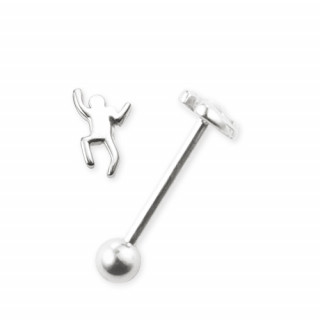 Piercing langue silhouette humaine